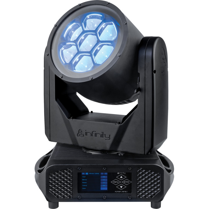Infinity Furion W402 WashBeam 7 x 45 W Testa mobile Wash Beam - IP65 per utilizzi all'aperto