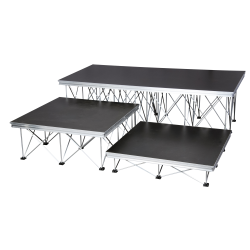 70611 Showgear Mammoth stage 1x1m 20cm altezza elementi per palco gambe a forbice struttura allestimenti eventi KaotikaStore