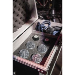 D7393B Showgear Flightcase per trasporto di 6 microfoni valigetta porta palmare Pro Case for 6 mics KaotikaStore