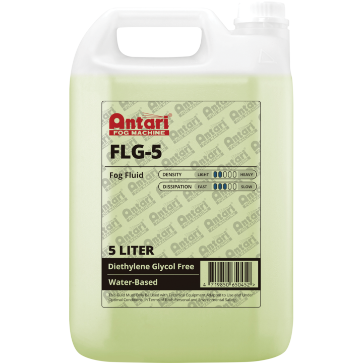ANTARI FLG-5 Fog Fluid Heavy liquido macchina fumo alta densità per fazer hazer e macchine standard KaotikaStore 8717748160652