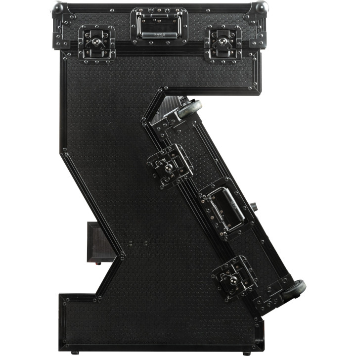 E804001 Showgear Tavolo portatile Z-Style Multiuso Hybrid Flight Case colore nero mobile dj porta consolle service audio eventi