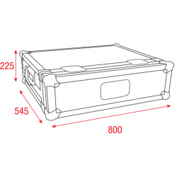 D7333 Showtec Case per LAMPY 40 Flightcase specifico per centralina modello Lampy 40 KaotikaStore