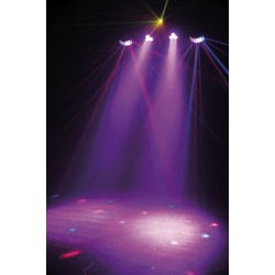 30276 Showtec QFX  Set luci compatto Multi FX fari, laser, effetti, palo, borsa, pedale luci dj feste  KaotikaStore