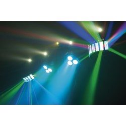 30276 Showtec QFX  Set luci compatto Multi FX fari, laser, effetti, palo, borsa, pedale luci dj feste  KaotikaStore