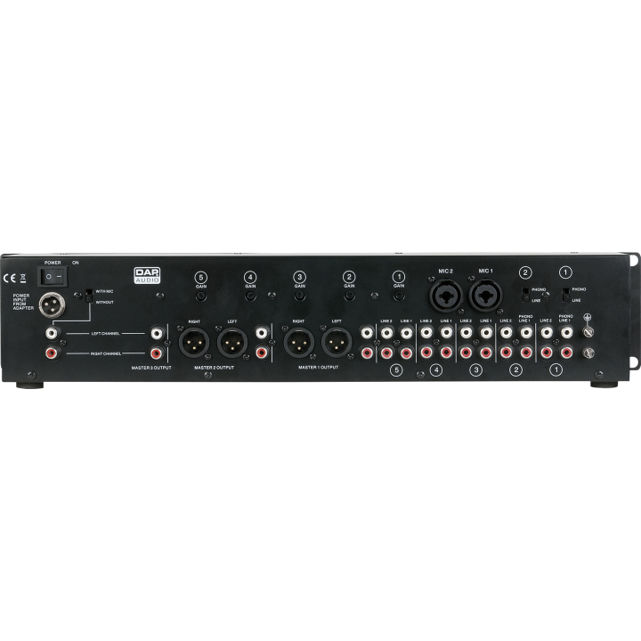 D2350 DAP IMIX-7.1 Mixer installazione 2U 7 canali - 3 zone 19 pollici Ideale per pub e bar karaoke pub KaotikaStore