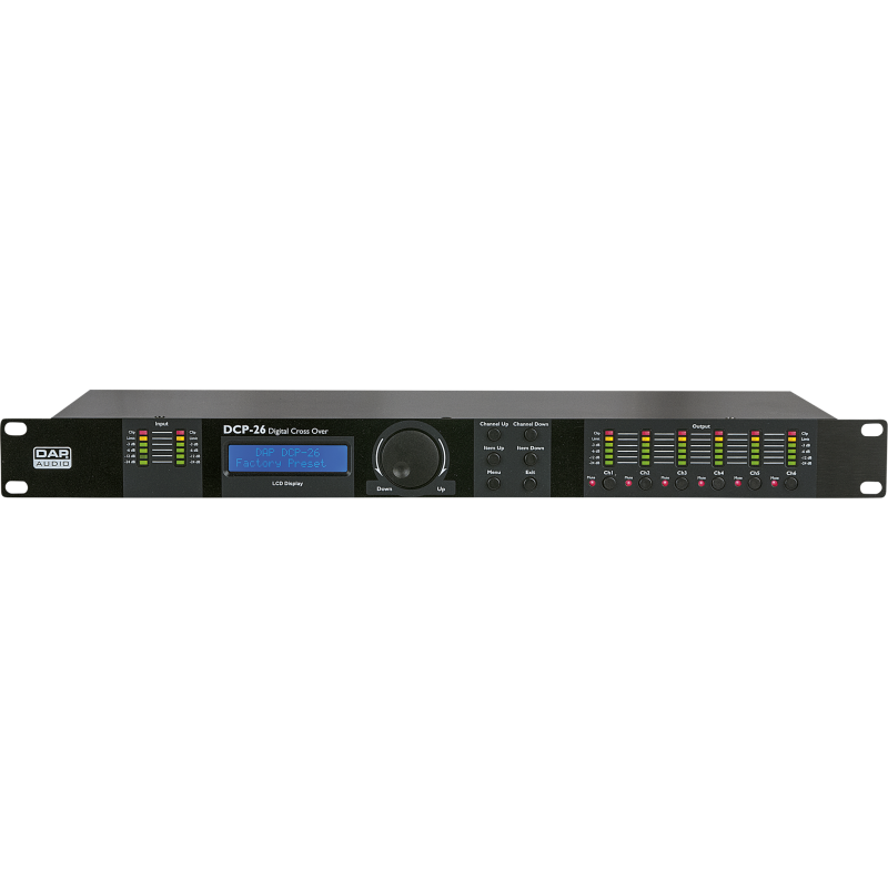 D2084 DAP DCP-26 MKII Crossover digitale a 6 canali 5 EQ parametrici Interfaccia USB e software intuitivo inclusi KaotikaStore