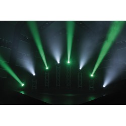 45021 Showtec Shark Zoom Wash One 7 LED RGBW 4-in-1 da 10W  testa mobile luci discoteca testa rotante DMX KaotikaStore