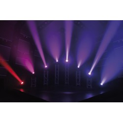 45021 Showtec Shark Zoom Wash One 7 LED RGBW 4-in-1 da 10W  testa mobile luci discoteca testa rotante DMX KaotikaStore