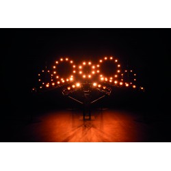 30785 Showtec Stage Blinder FLEX Blaze Set 8 accecatori LED da 100 W controller accecatore illuminatore palco live KaotikaStore