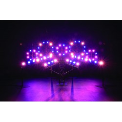 30785 Showtec Stage Blinder FLEX Blaze Set 8 accecatori LED da 100 W controller accecatore illuminatore palco live KaotikaStore