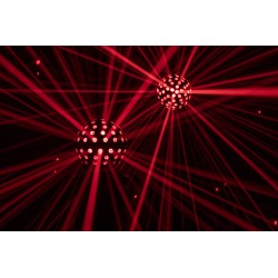 43175 Showtec Colourburst PRO Effetto luce RGBW sfera palla rotante specchio discoteca feste dj '70 vintage KaotikaStore