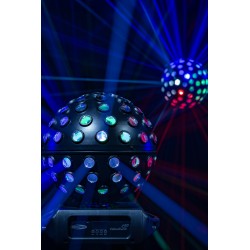 43175 Showtec Colourburst PRO Effetto luce RGBW sfera palla rotante specchio discoteca feste dj '70 vintage KaotikaStore