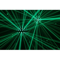 43175 Showtec Colourburst PRO Effetto luce RGBW sfera palla rotante specchio discoteca feste dj '70 vintage KaotikaStore