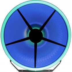 Showtec Goliath Effetto luce retrò con simulazione di tungsteno e doppio anello LED RGB decorazione per studi teatri spettacoli