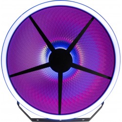 43325 Showtec Goliath Effetto luce retrò simulazione di tungsteno e doppio anello LED RGB decorazione studi teatri spettacoli