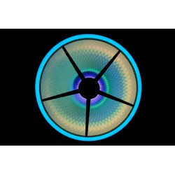 43325 Showtec Goliath Effetto luce retrò simulazione di tungsteno e doppio anello LED RGB decorazione studi teatri KaotikaStore