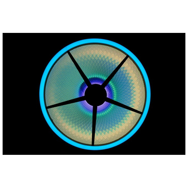 43325 Showtec Goliath Effetto luce retrò simulazione di tungsteno e doppio anello LED RGB decorazione studi teatri KaotikaStore