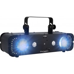 Showtec Dynamica Compact Effetto luce 4 in 1 Beam, strobo, wash UV, laser RG (Classe 2M) DMX IR