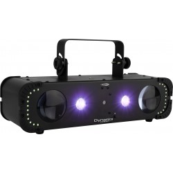 43176 Showtec Dynamica Compact Effetto luce 4 in 1 Beam, strobo, wash UV, laser RG (Classe 2M) DMX IR