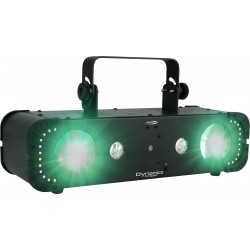 43176 Showtec Dynamica Compact Effetto luce 4 in 1 Beam, strobo, wash UV, laser RG (Classe 2M) DMX IR