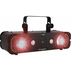 43176 Showtec Dynamica Compact Effetto luce 4 in 1 Beam, strobo, wash UV, laser RG (Classe 2M) DMX IR KaotikaStore