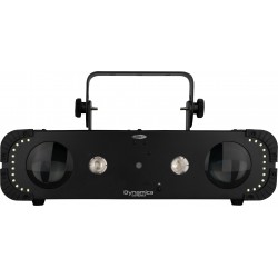 43176 Showtec Dynamica Compact Effetto luce 4 in 1 Beam, strobo, wash UV, laser RG (Classe 2M) DMX IR KaotikaStore