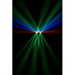 43176 Showtec Dynamica Compact Effetto luce 4 in 1 Beam, strobo, wash UV, laser RG (Classe 2M) DMX IR KaotikaStore