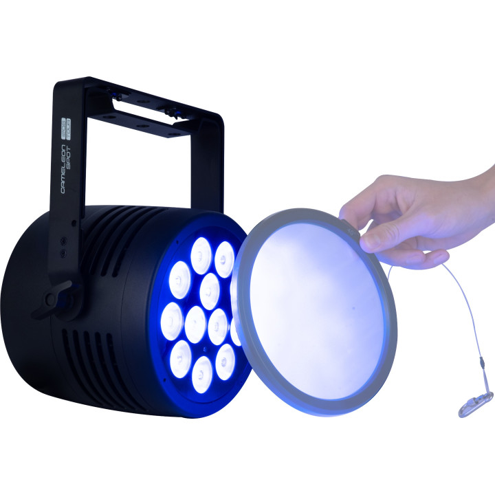 42665 Showtec Cameleon Spot 12Q6 Tour 12 x 12 W RGBWA-UV LED Spot - utilizzo all'aperto per giardini allestimenti eventi palco