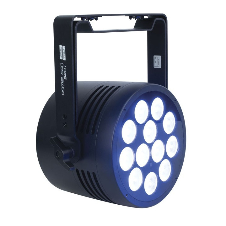42665 Showtec Cameleon Spot 12Q6 Tour 12 x 12 W RGBWA-UV LED Spot utilizzo aperto per giardini allestimenti palco KaotikaStore