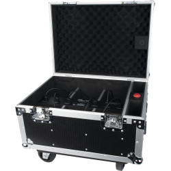 44068 Showtec Set EventLITE 4/10 Q6 Valigetta di trasporto incl. 6 EventLITE 4/10 Q6 telecomando spot a batteria KaotikaStore