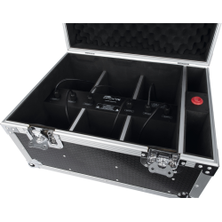 44068 Showtec Set EventLITE 4/10 Q6 Valigetta di trasporto incl. 6 EventLITE 4/10 Q6 telecomando spot a batteria KaotikaStore