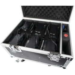 44068 Showtec Set EventLITE 4/10 Q6 Valigetta di trasporto incl. 6 EventLITE 4/10 Q6 telecomando spot a batteria KaotikaStore
