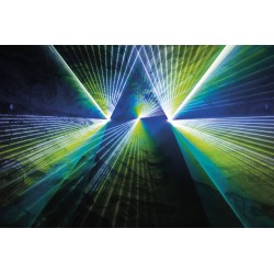 51365 Showtec Solaris 11.0 Laser RGB Laser a colori 11.000 mW controllo Pangolin FB4 ILDA Art-Net luci spettacoli KaotikaStore