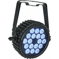 42592 Showtec Faro Compact Par 18 Tri LED DMX luci palchetto live dj arredo locali lounge chillout centro benessere KaotikaStore