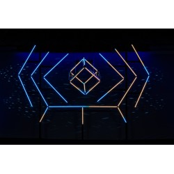 44522 Showtec IP Pixelstrip 40 Barra pixel 40x LED RGB IP65 50 cm adatti utilizzi esterni all'aperto effetti luce KaotikaStore
