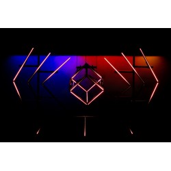 44522 Showtec IP Pixelstrip 40 Barra pixel 40x LED RGB IP65 50 cm adatti utilizzi esterni all'aperto effetti luce KaotikaStore