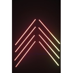 44501 Showtec Pixelstrip 20 pixel RGB controllabili individualmente 50 cm barra led luce discoteca eventi KaotikaStore