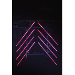 44502 Showtec Pixelstrip 40 pixel RGB controllabili individualmente 50 cm barra led luce discoteca eventi KaotikaStore