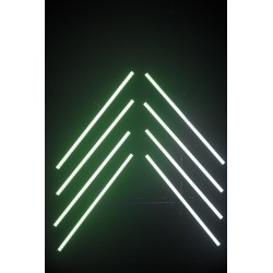 44502 Showtec Pixelstrip 40 pixel RGB controllabili individualmente 50 cm barra led luce discoteca eventi KaotikaStore