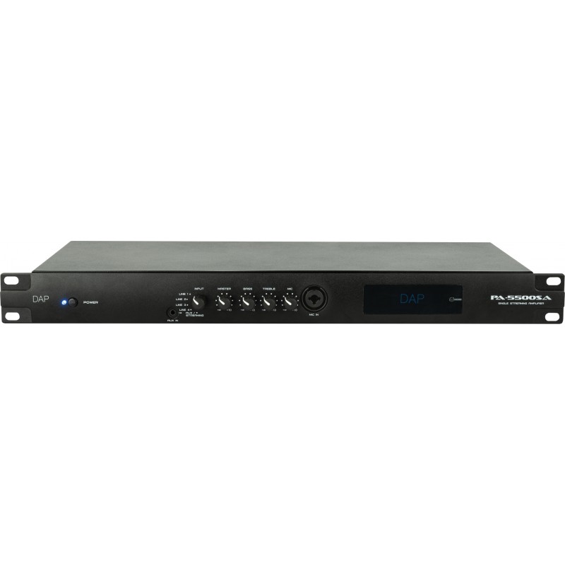 D6176 DAP PA-5500SA Radio Internet 1U amplificatore 460 W BT 5.0 ingresso microfono/linea lettore audio USB/MP3 KaotikaStore D6176 DAP PA-5500SA Radio Internet 1U amplificatore 460 W BT 5.0 ingresso microfono/linea lettore audio USB/MP3 KaotikaStore