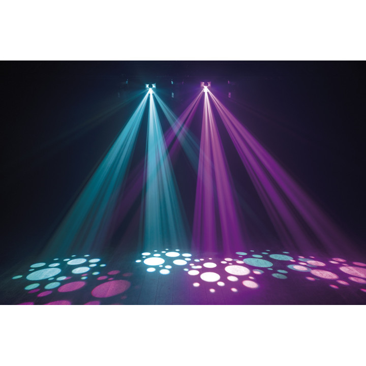 45026 Showtec Shark Barrel One Compact 100 W LED Scanner effetto luce per dj discoteca feste disco pub KaotikaStore