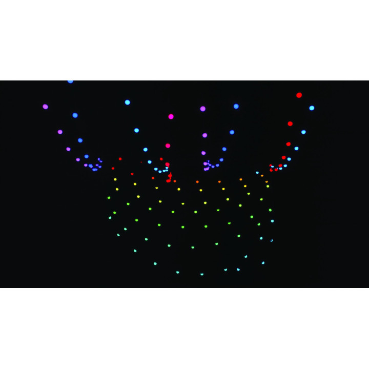 41757 Showtec Festoon Q4 String IP65 20 Pixel 15m RGBW catena luminosa luci controllabili individualmente esterno KaotikaStore