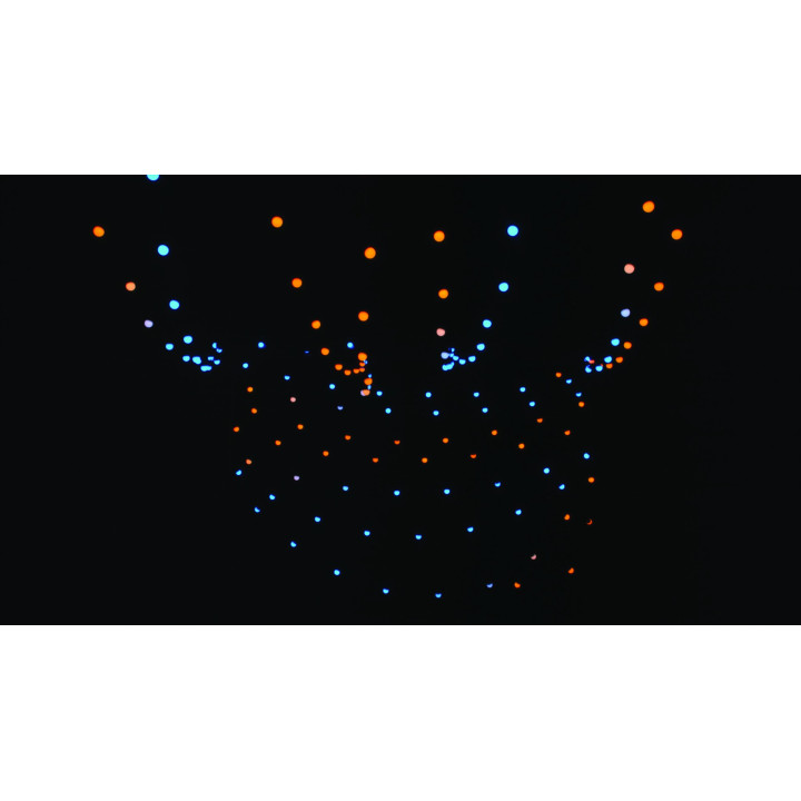41757 Showtec Festoon Q4 String IP65 20 Pixel 15m RGBW catena luminosa luci controllabili individualmente esterno KaotikaStore