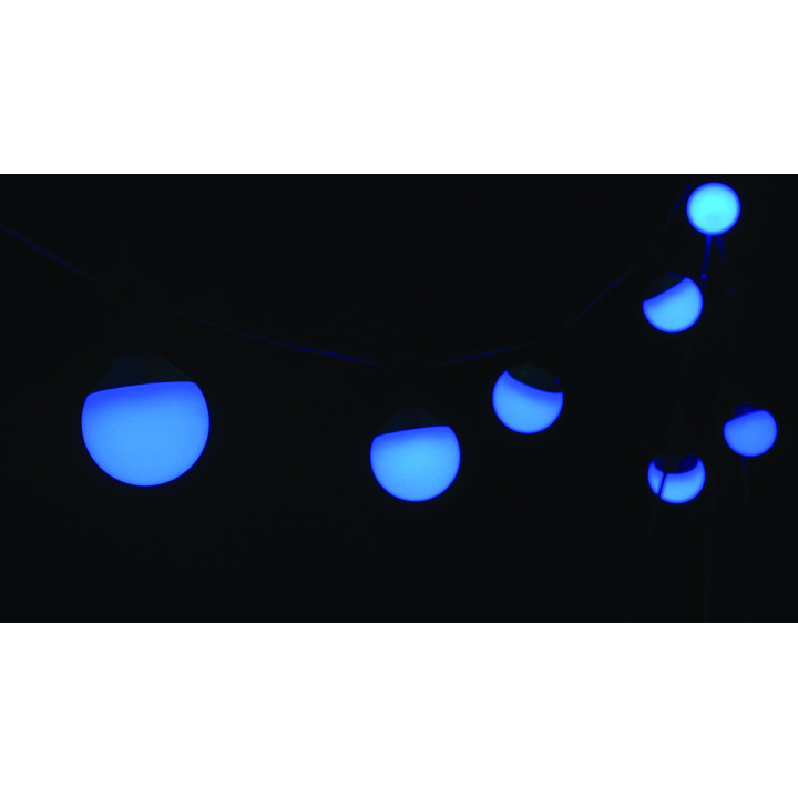 41757 Showtec Festoon Q4 String IP65 20 Pixel 15m RGBW catena luminosa luci controllabili individualmente esterno KaotikaStore