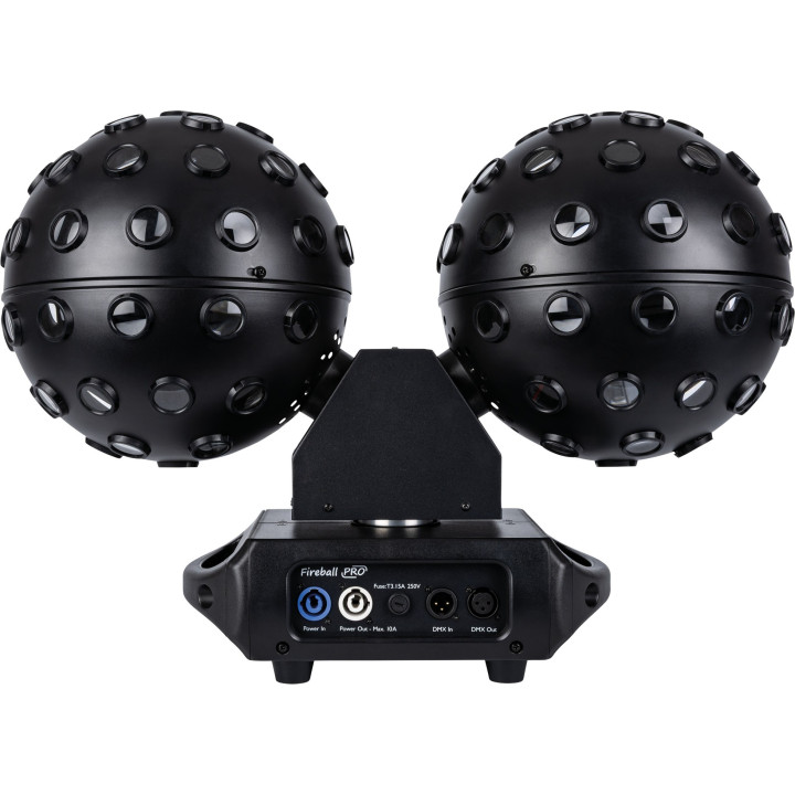 43177 Showtec Fireball PRO Luce a effetto RGBW a doppia sfera girevole automatico a tempo di musica palla da discoteca
