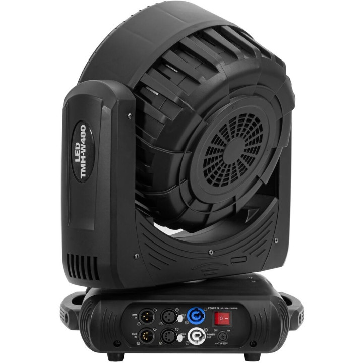 51785935 EUROLITE LED TMH-W480 Moving Head Wash Zoom testa mobile movimento rotante automatico 12 LED RGBW da 40 KaotikaStore
