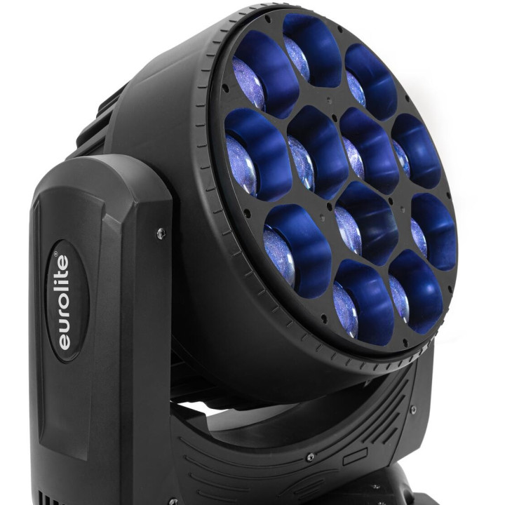 51785935 EUROLITE LED TMH-W480 Moving Head Wash Zoom testa mobile movimento rotante automatico 12 LED RGBW da 40 KaotikaStore