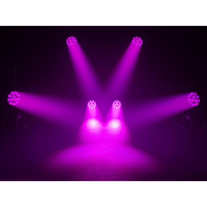 51785935 EUROLITE LED TMH-W480 Moving Head Wash Zoom testa mobile movimento rotante automatico 12 LED RGBW da 40 KaotikaStore