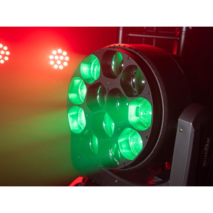 51785935 EUROLITE LED TMH-W480 Moving Head Wash Zoom testa mobile movimento rotante automatico 12 LED RGBW da 40 KaotikaStore