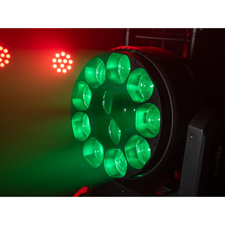 51785935 EUROLITE LED TMH-W480 Moving Head Wash Zoom testa mobile movimento rotante automatico 12 LED RGBW da 40 KaotikaStore
